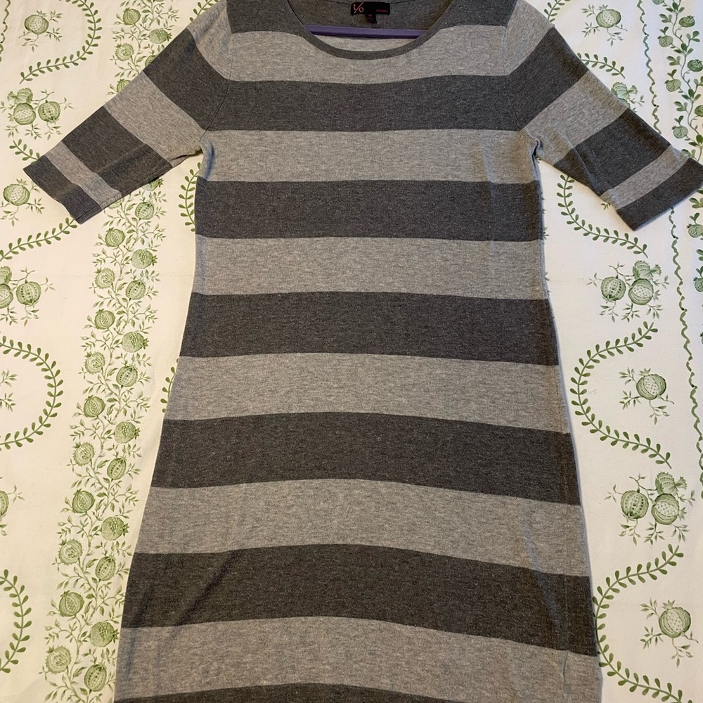 Striped Gray Dress
